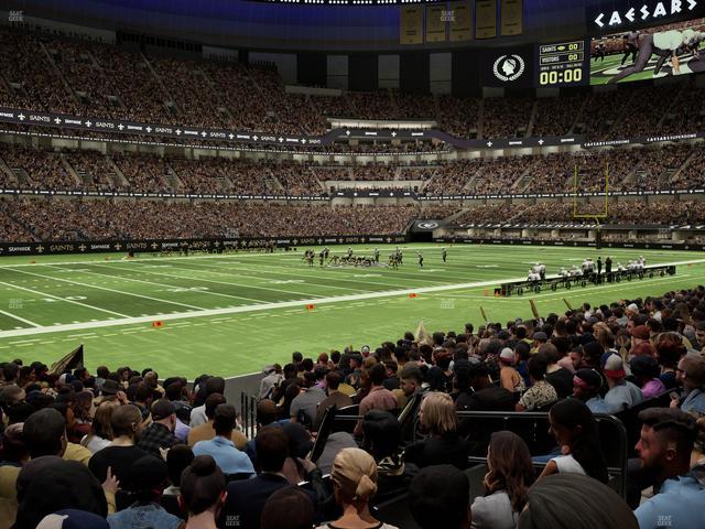 Caesars Superdome - Section 119 Seat View