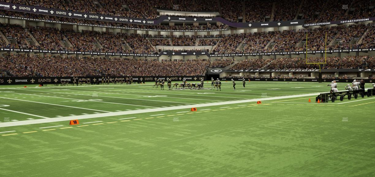 Caesars Superdome - Section 121 Seat View