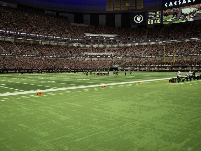 Caesars Superdome - Section 121 Seat View