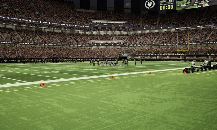 Caesars Superdome - Section 121 Seat View