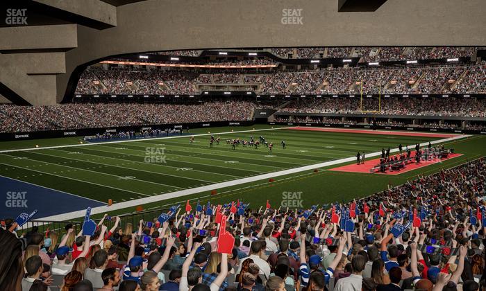 Caesars Superdome - Section 121 Seat View