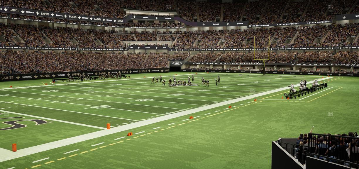 Caesars Superdome - Section 122 Seat View