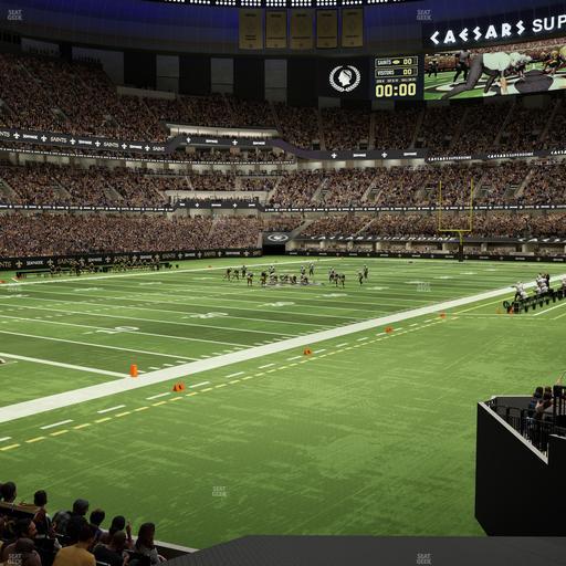 Caesars Superdome - Section 122 Seat View