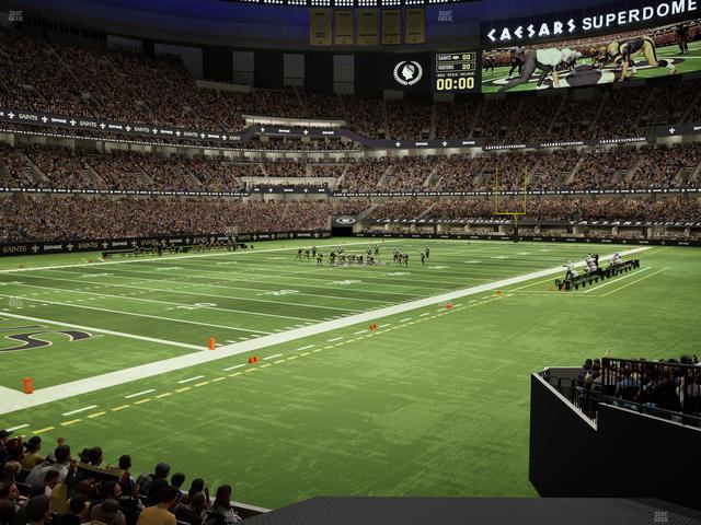 Caesars Superdome - Section 122 Seat View