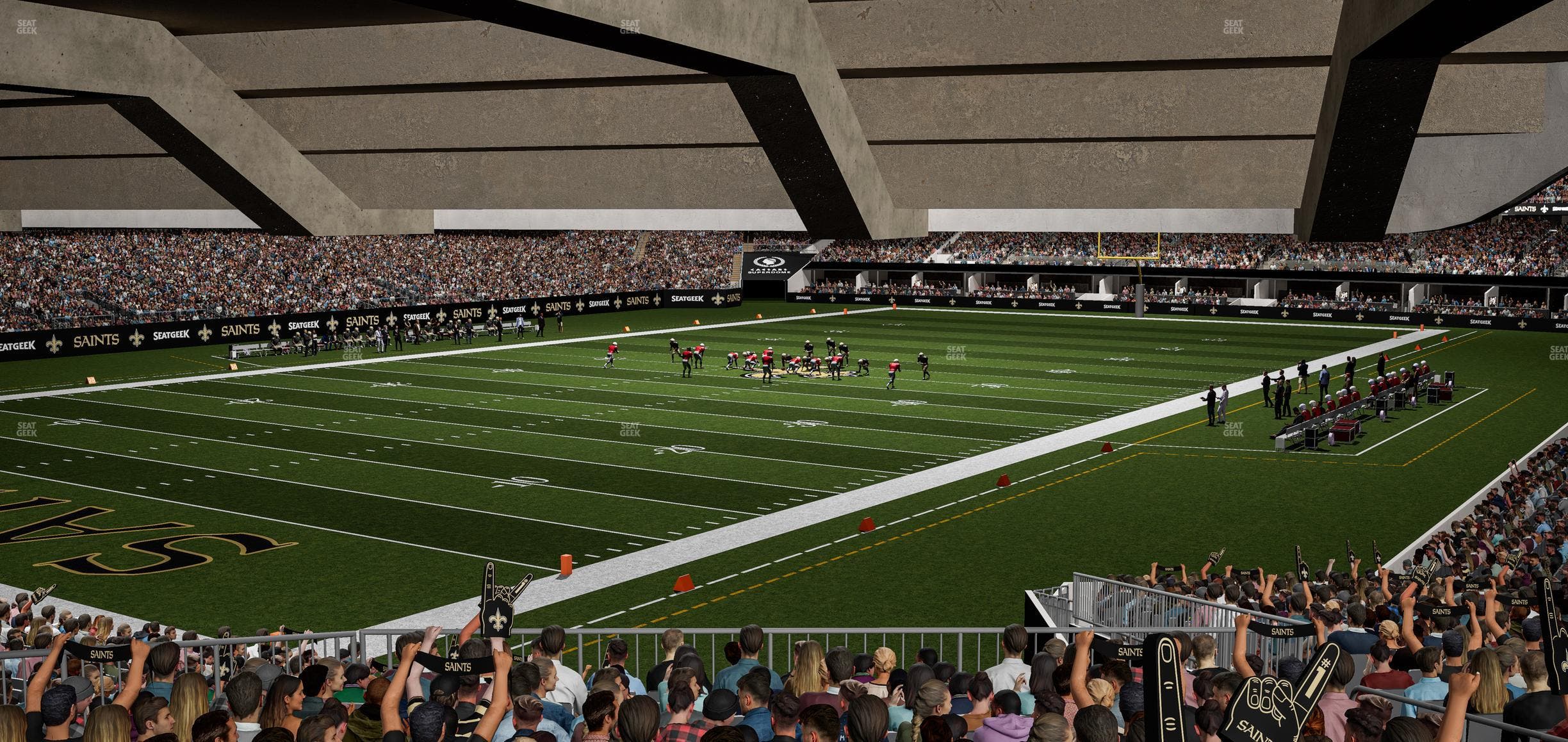 Caesars Superdome - Section 122 Seat View