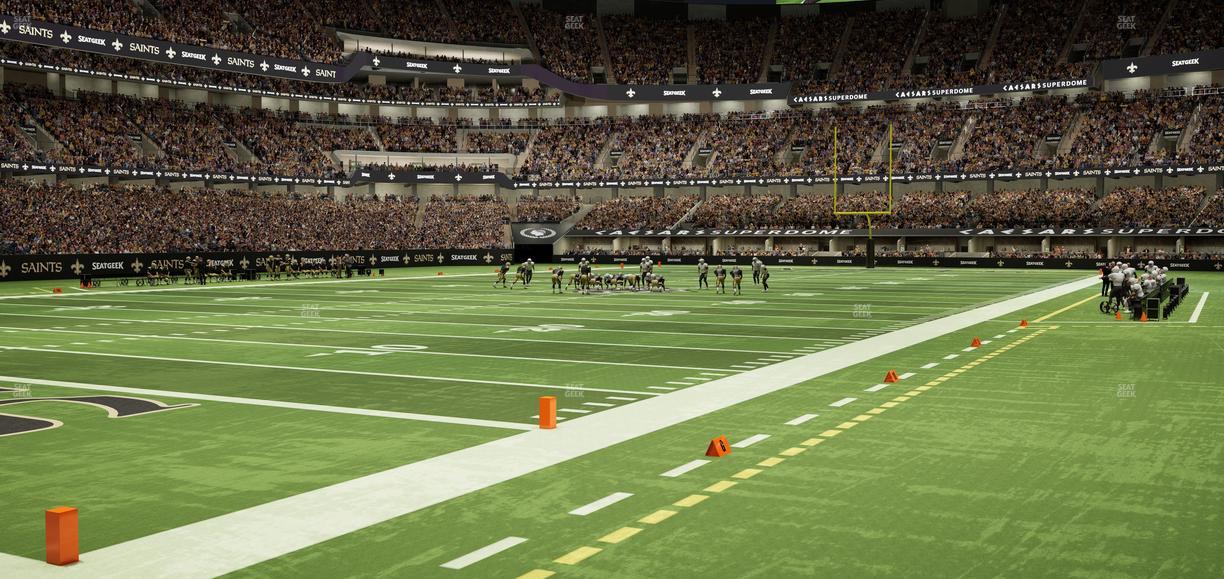 Caesars Superdome - Section 124 Seat View