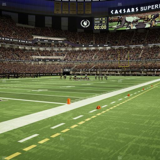 Caesars Superdome - Section 124 Seat View