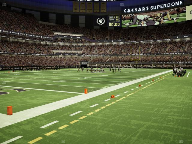 Caesars Superdome - Section 124 Seat View