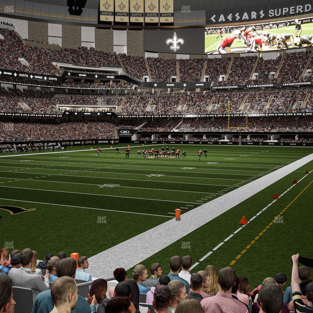 Caesars Superdome - Section 124 Seat View