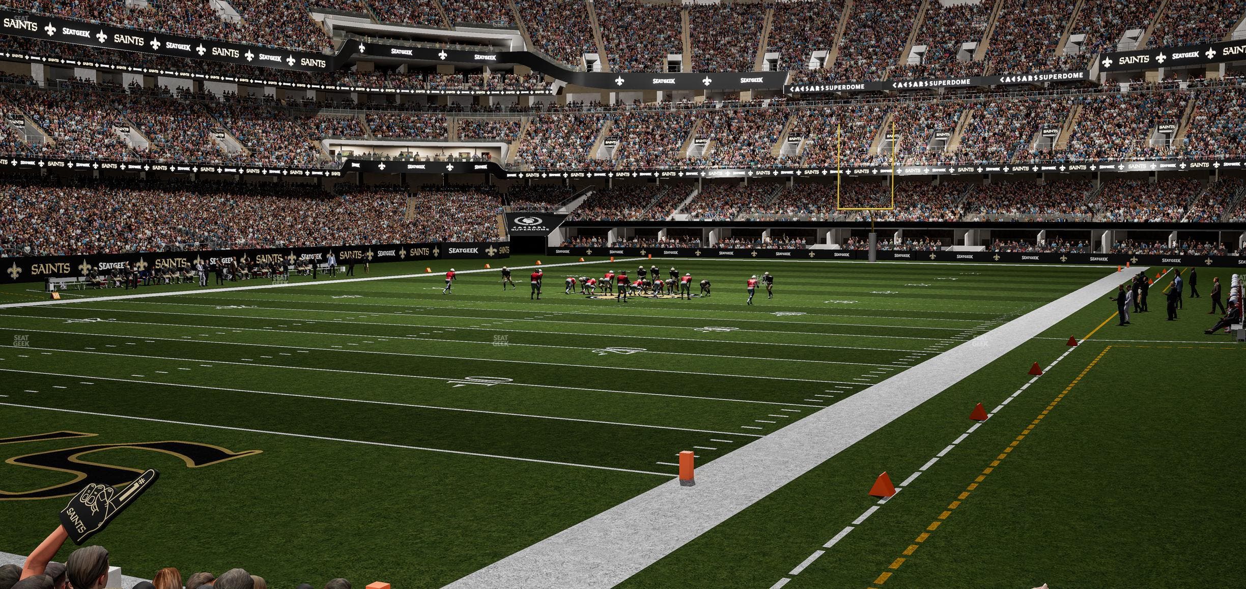 Caesars Superdome - Section 124 Seat View