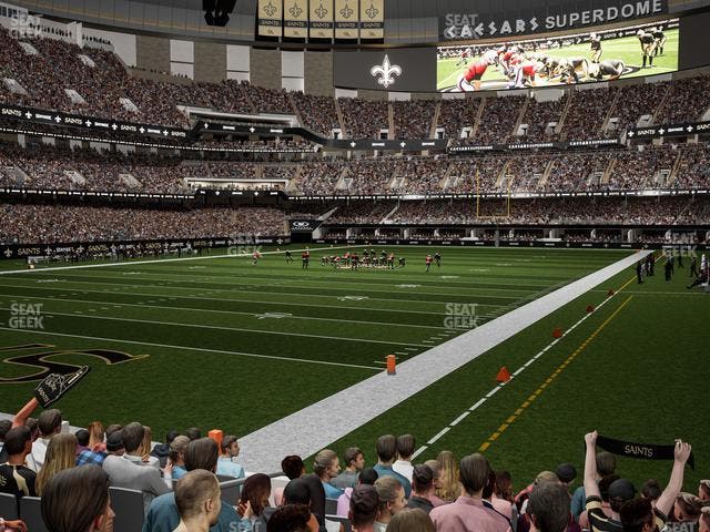 Caesars Superdome - Section 124 Seat View