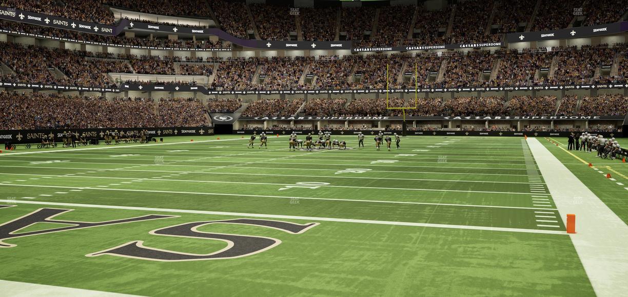 Caesars Superdome - Section 126 Seat View