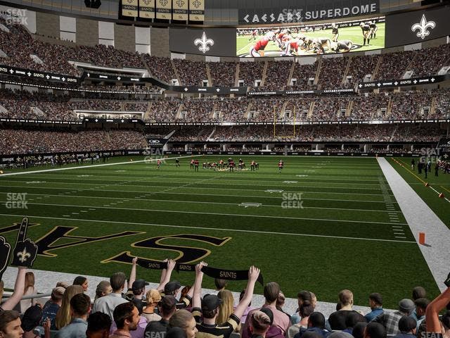 Caesars Superdome - Section 126 Seat View
