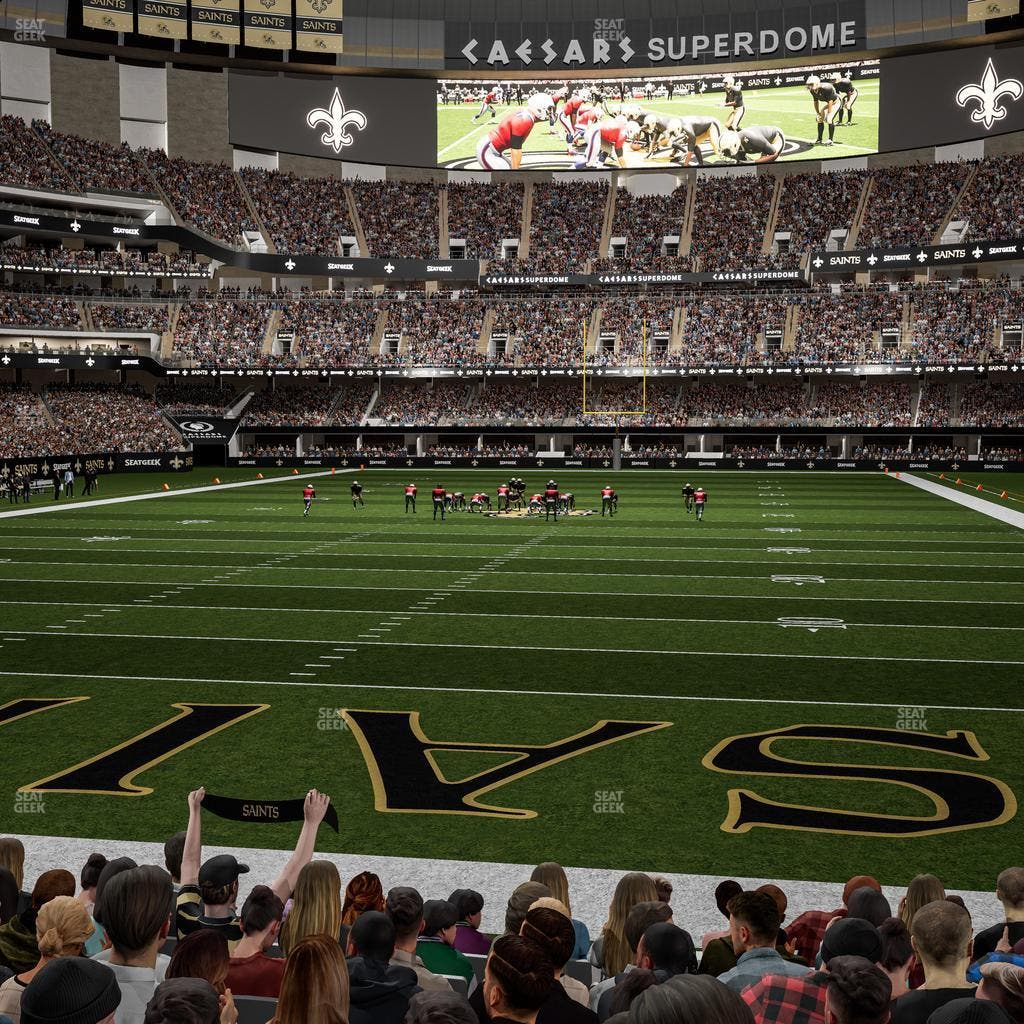 Caesars Superdome - Section 127 Seat View