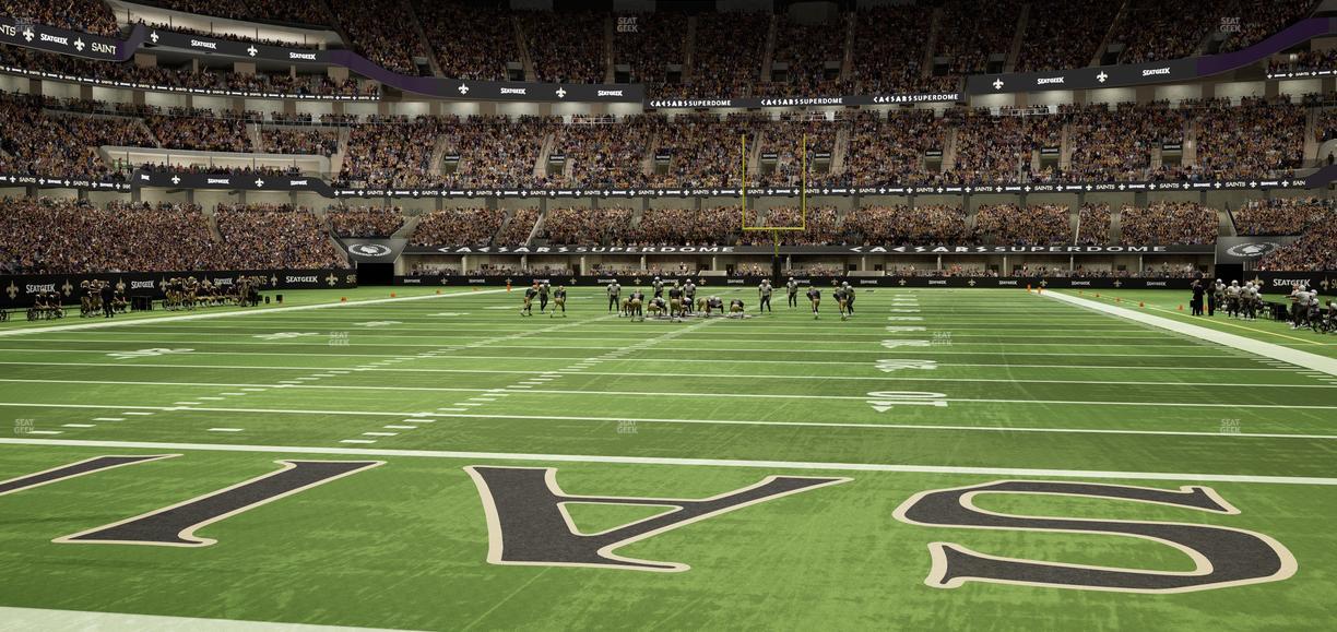 Caesars Superdome - Section 127 Seat View