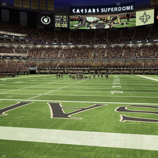 Caesars Superdome - Section 127 Seat View