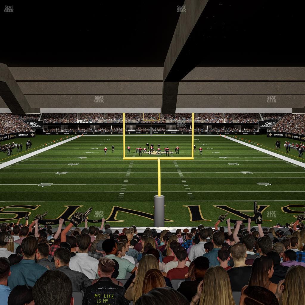 Caesars Superdome - Section 128 Seat View