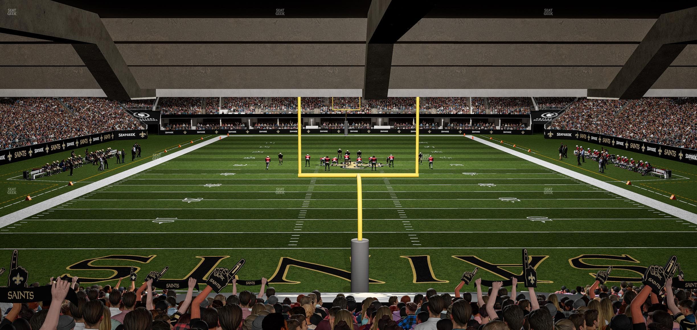 Caesars Superdome - Section 128 Seat View