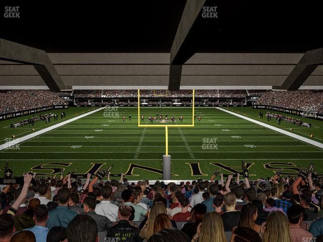 Caesars Superdome - Section 128 Seat View