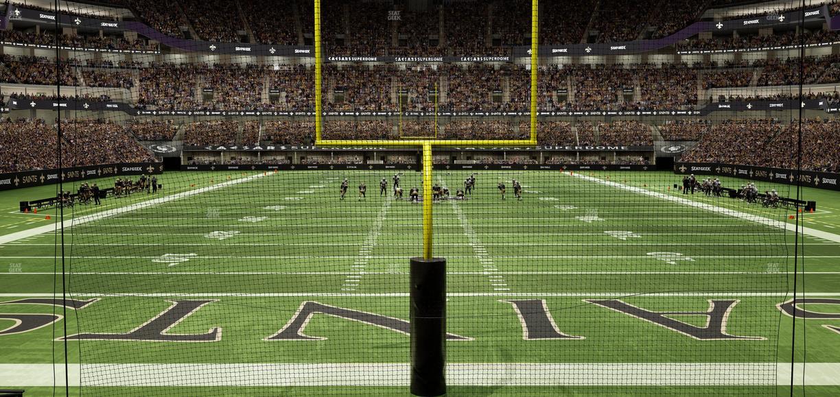 Caesars Superdome - Section 128 Seat View