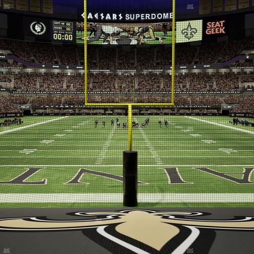 Caesars Superdome - Section 128 Seat View