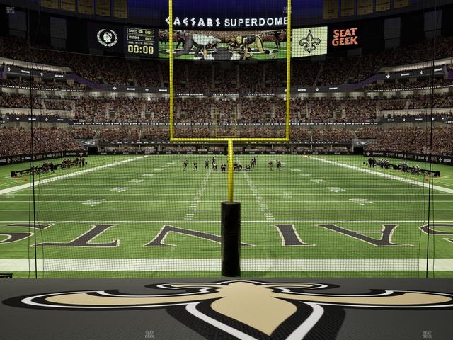 Caesars Superdome - Section 128 Seat View