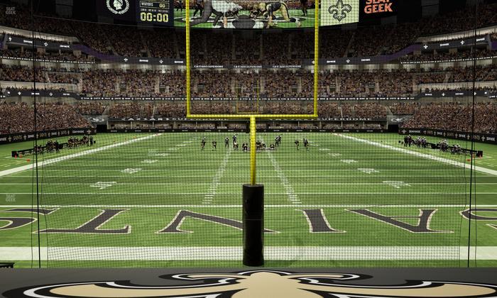 Caesars Superdome - Section 128 Seat View