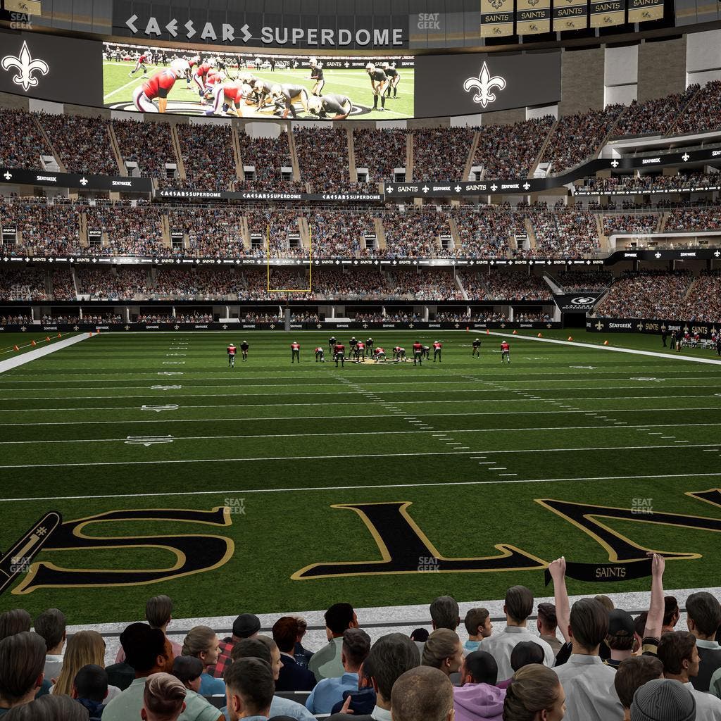 Caesars Superdome - Section 129 Seat View