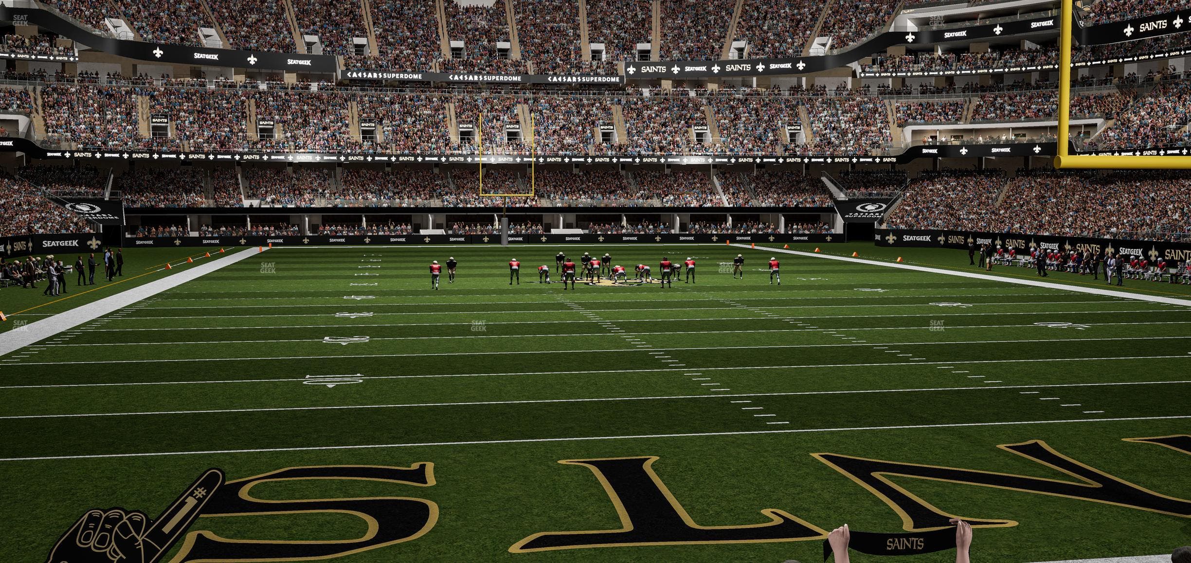 Caesars Superdome - Section 129 Seat View