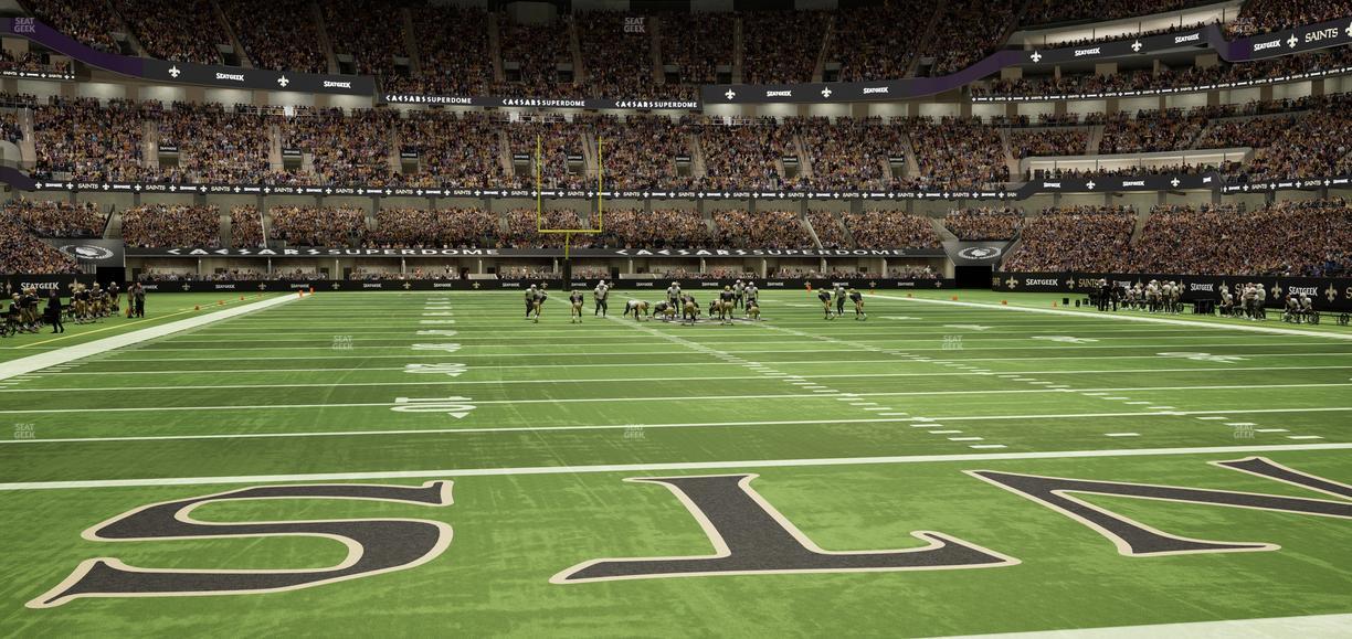 Caesars Superdome - Section 129 Seat View