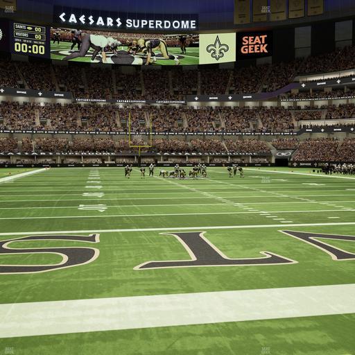 Caesars Superdome - Section 129 Seat View