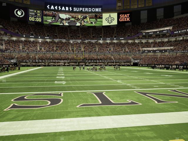 Caesars Superdome - Section 129 Seat View