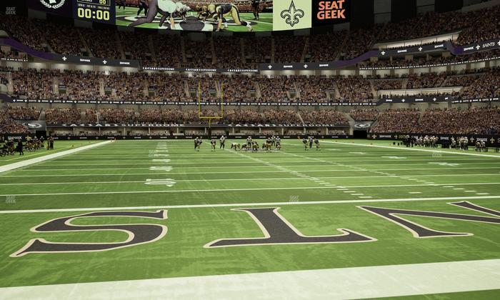 Caesars Superdome - Section 129 Seat View