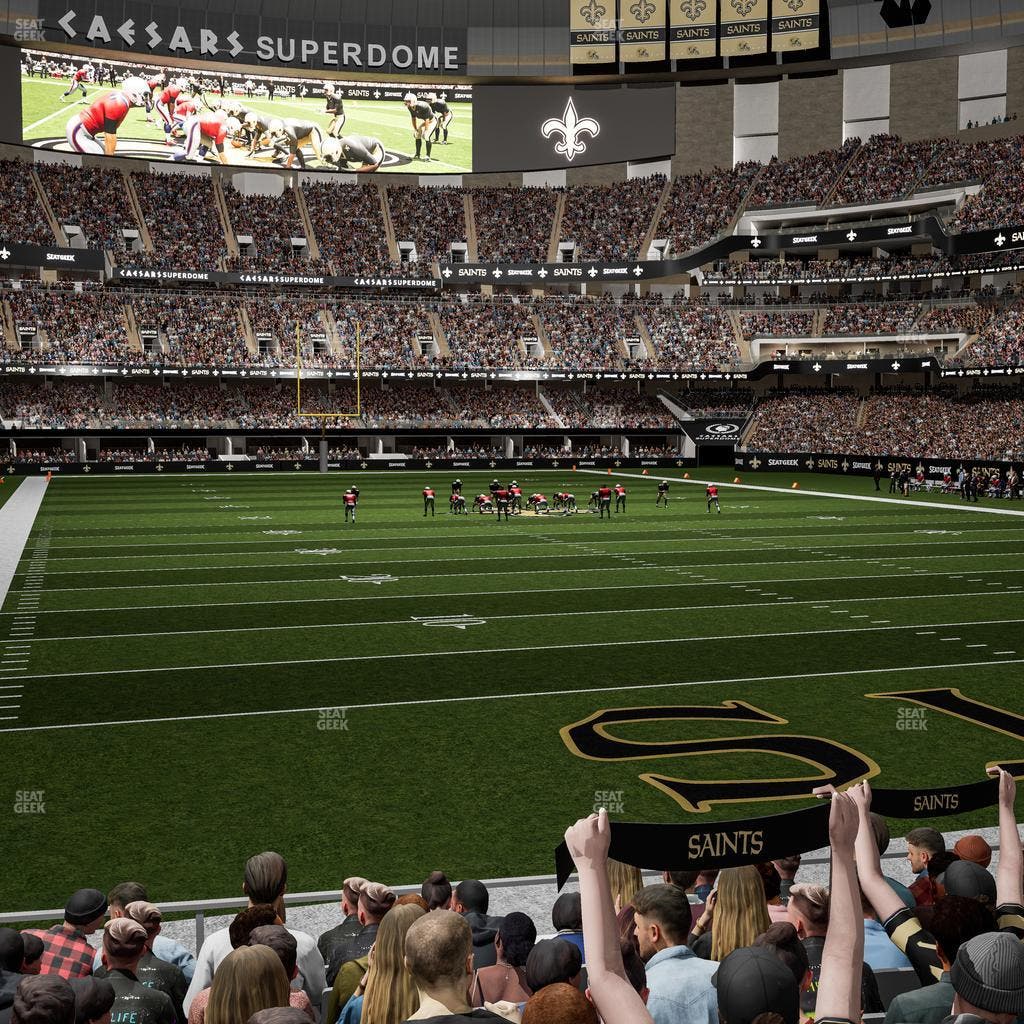 Caesars Superdome - Section 130 Seat View