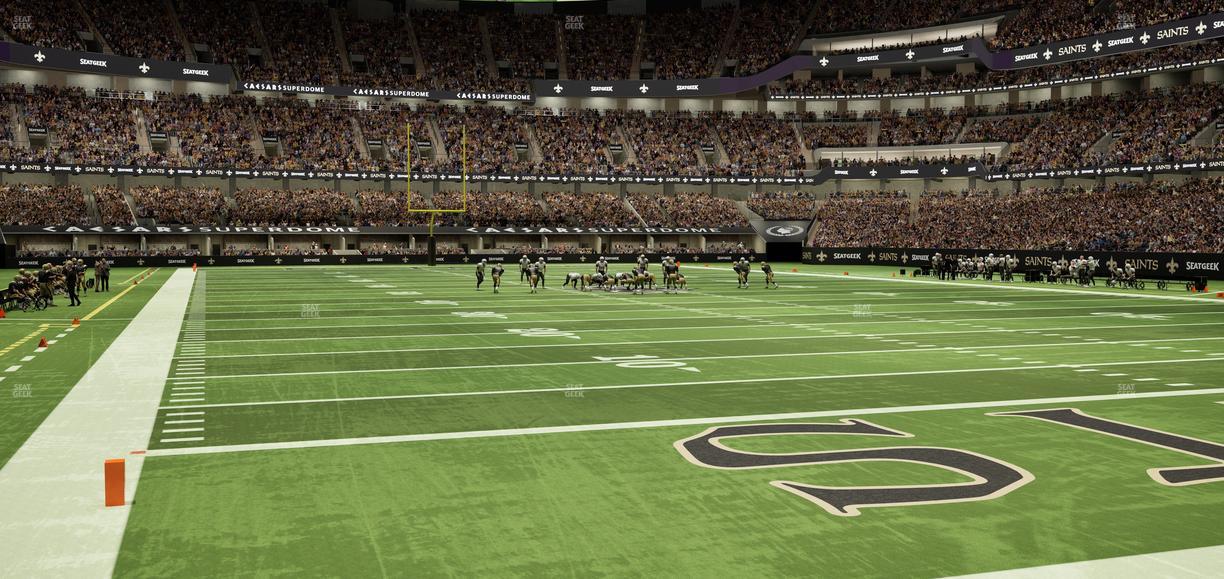 Caesars Superdome - Section 130 Seat View