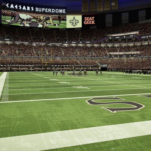 Caesars Superdome - Section 130 Seat View