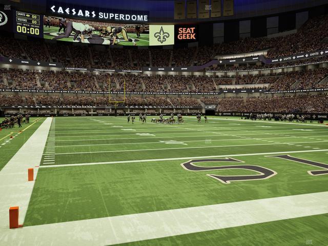 Caesars Superdome - Section 130 Seat View