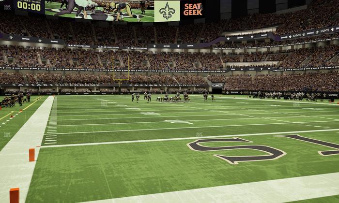 Caesars Superdome - Section 130 Seat View