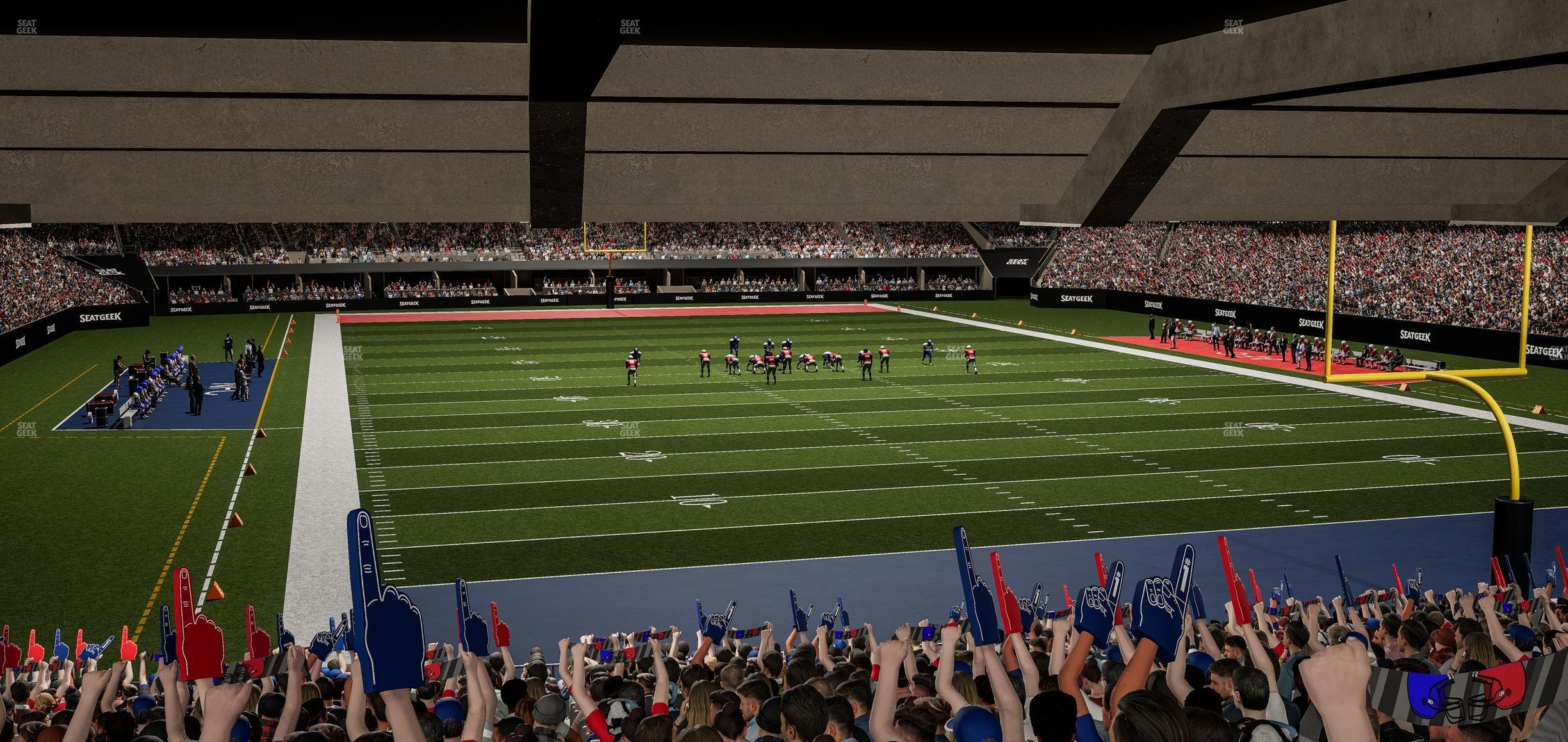 Caesars Superdome - Section 130 Seat View