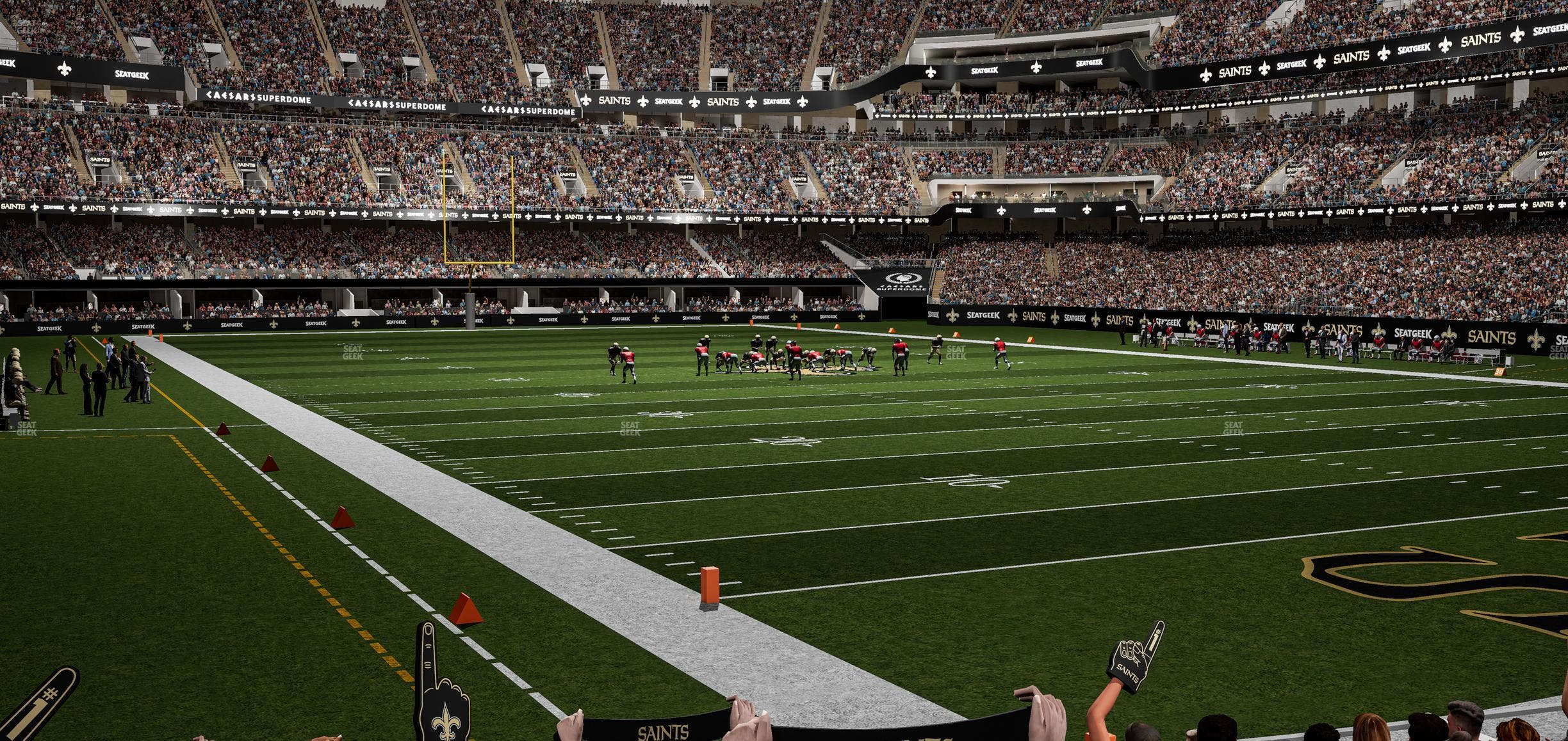 Caesars Superdome - Section 132 Seat View
