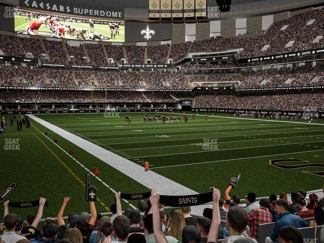 Caesars Superdome - Section 132 Seat View