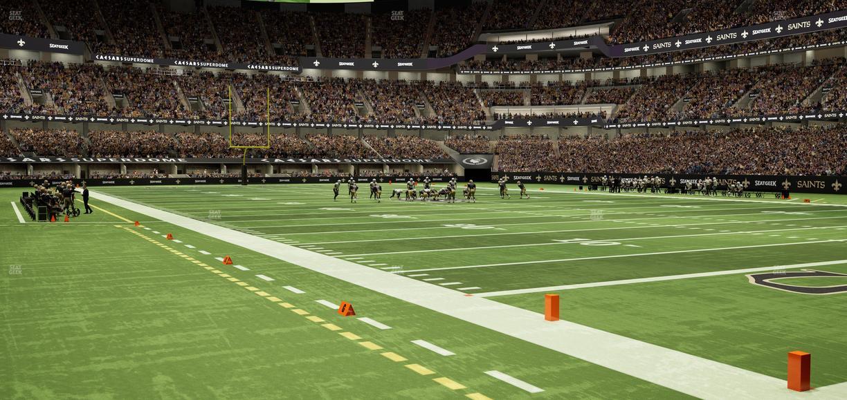 Caesars Superdome - Section 132 Seat View
