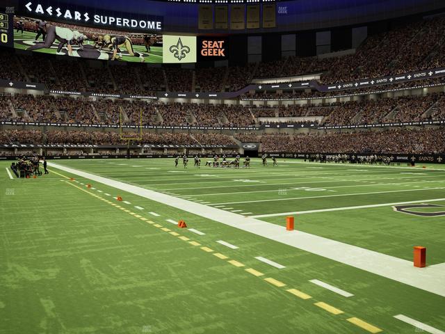 Caesars Superdome - Section 132 Seat View