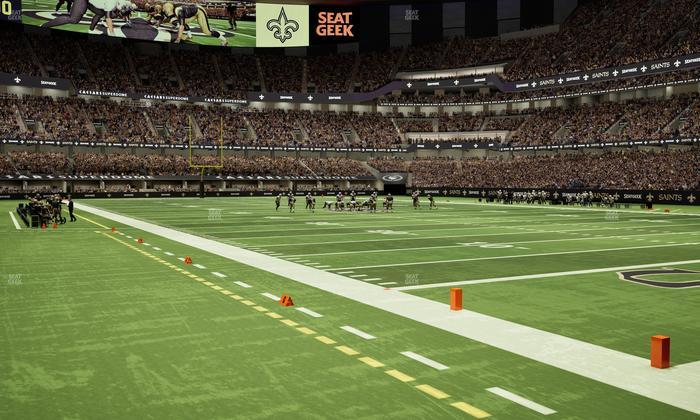 Caesars Superdome - Section 132 Seat View