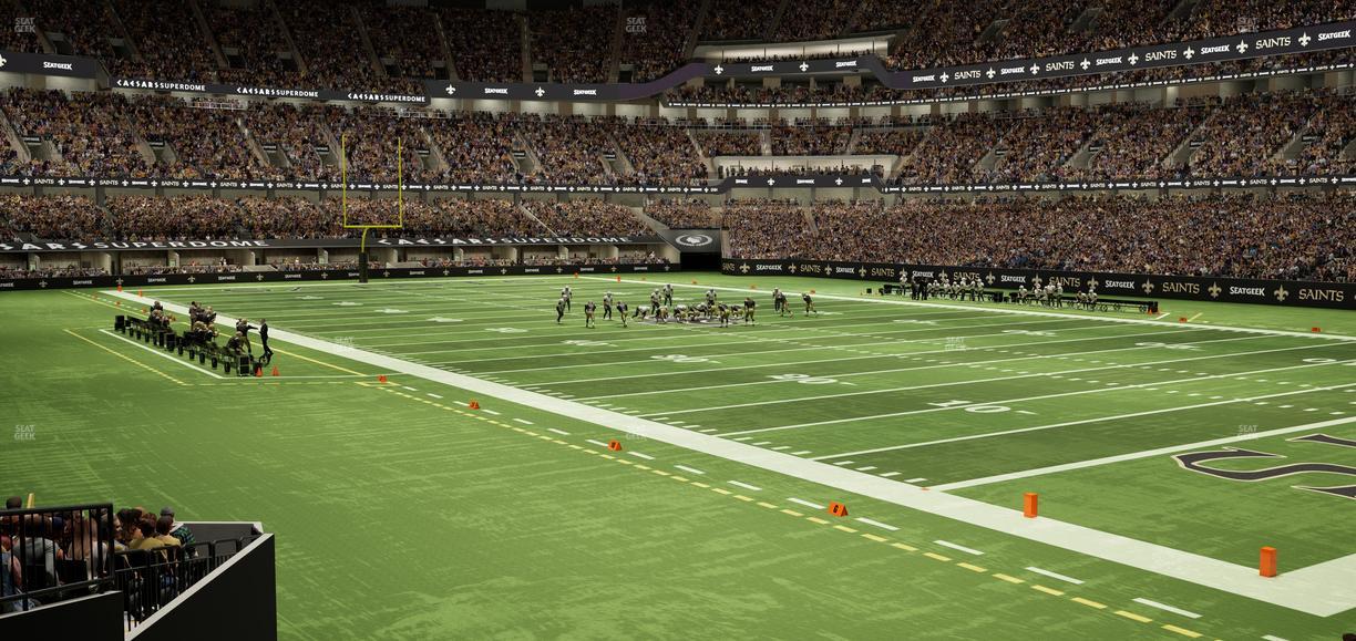 Caesars Superdome - Section 134 Seat View