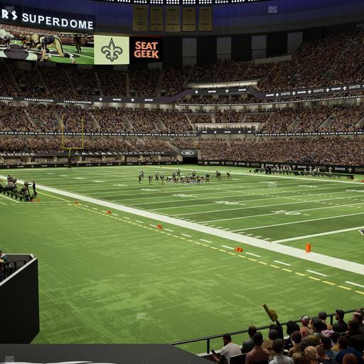 Caesars Superdome - Section 134 Seat View