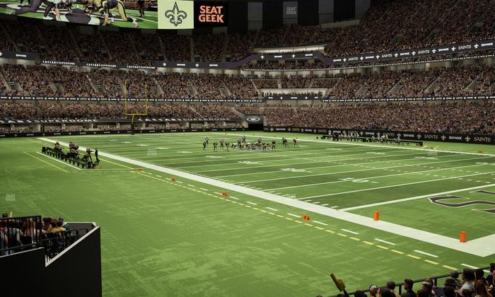 Caesars Superdome - Section 134 Seat View