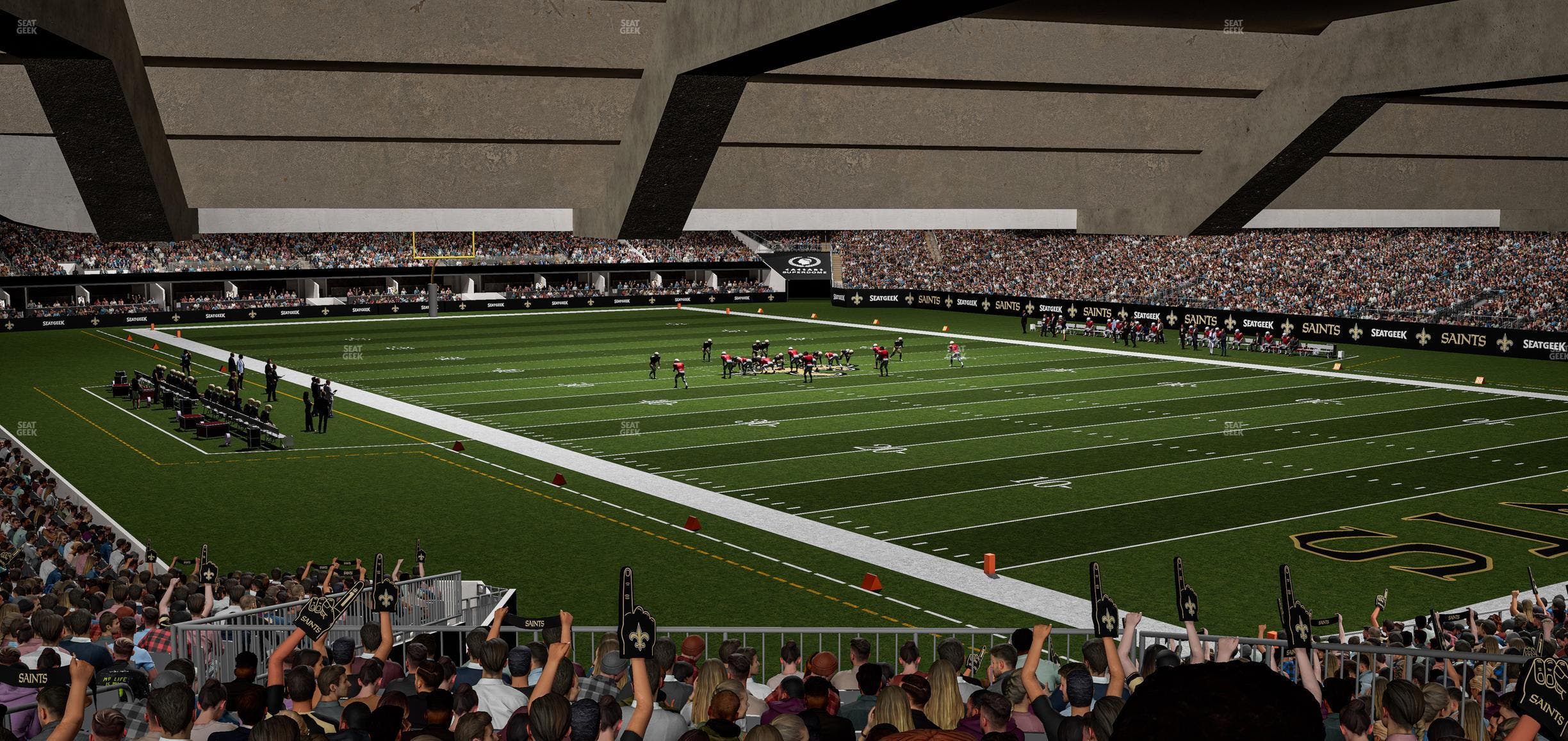 Caesars Superdome - Section 134 Seat View