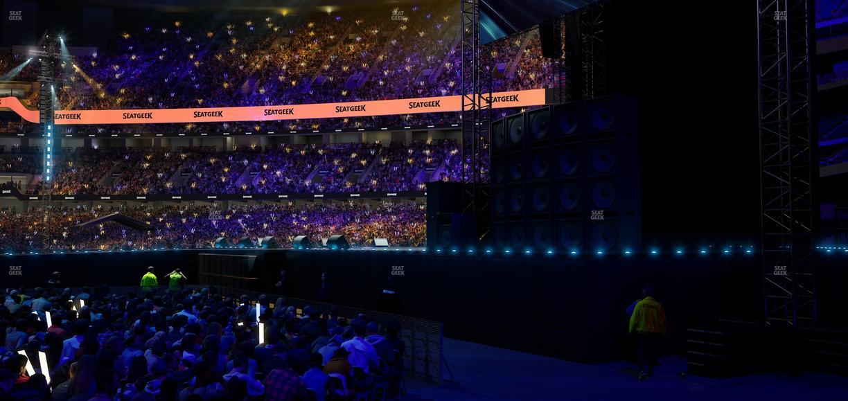 Caesars Superdome - Section 135 Seat View