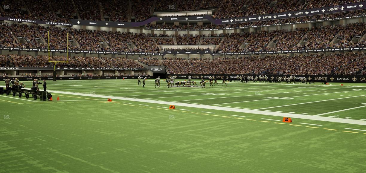 Caesars Superdome - Section 135 Seat View